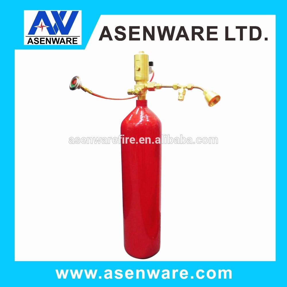 Automatic detecting fire extinguisher with Fm 200 or CO2 gas