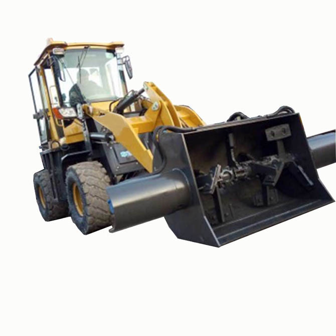 HW loader machine for stirred concrete and road