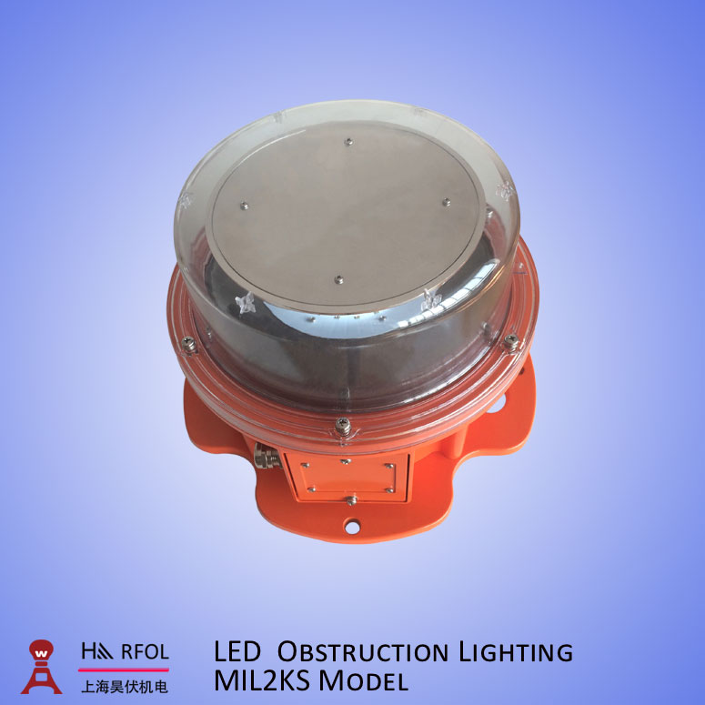 HARFOL medium intensity L864 red aviation obstruction light