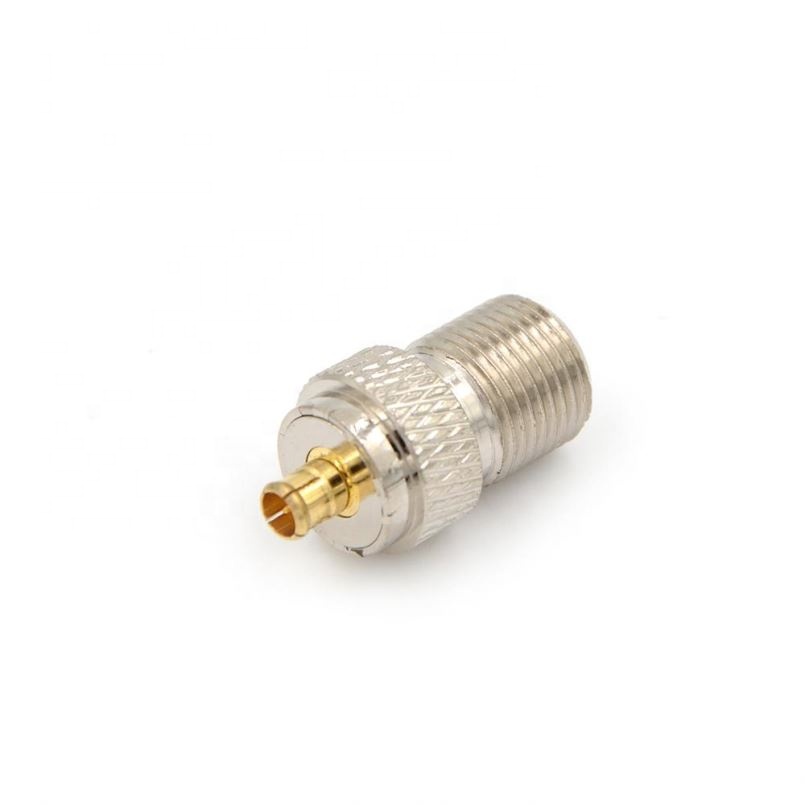 F Female Jack To MCX Male Plug RF Coax Adapter Convertor Straight Goldplated RF Adapters Connector