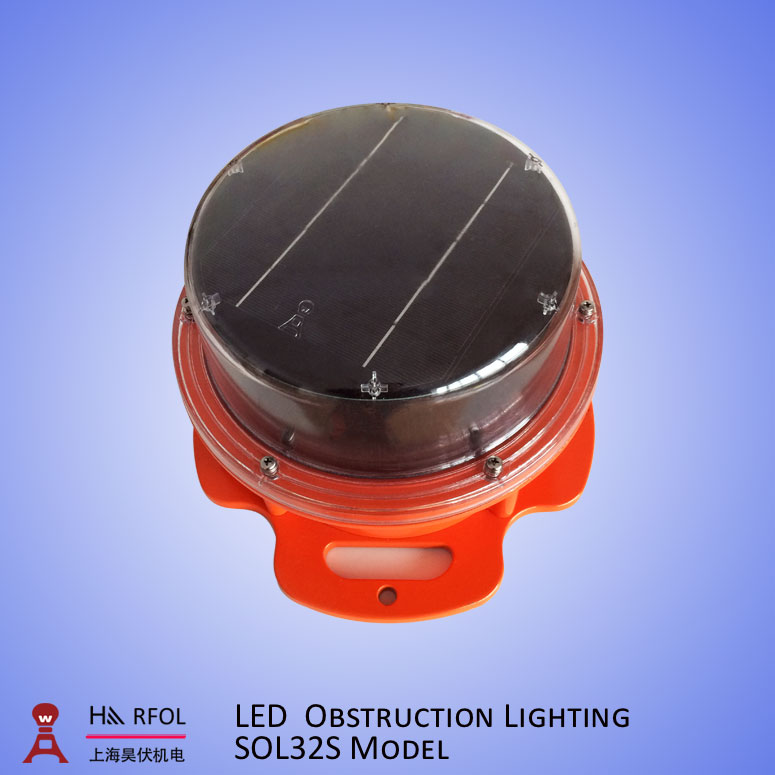 Solar Aircraft Warning Light