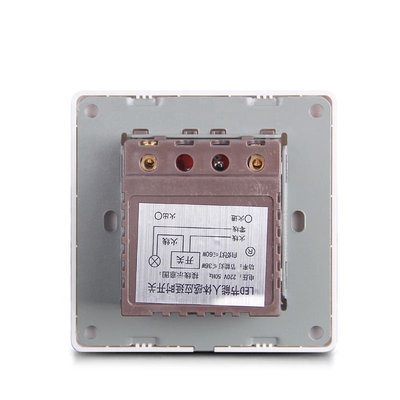 Type 86 property corridor stairway led energy-saving lamp automatic infrared human body induction time delay switch panel