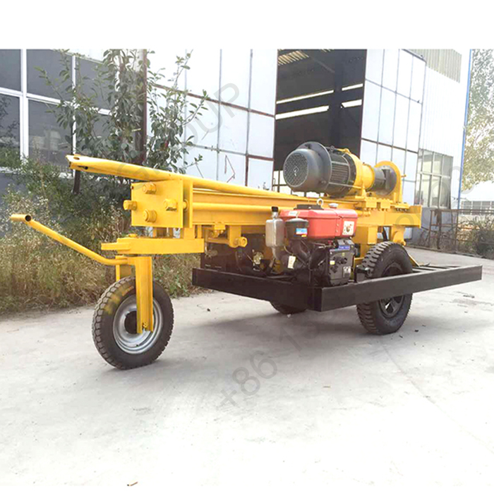 Deep rock 100m drilling rig mobile drilling machine for sale