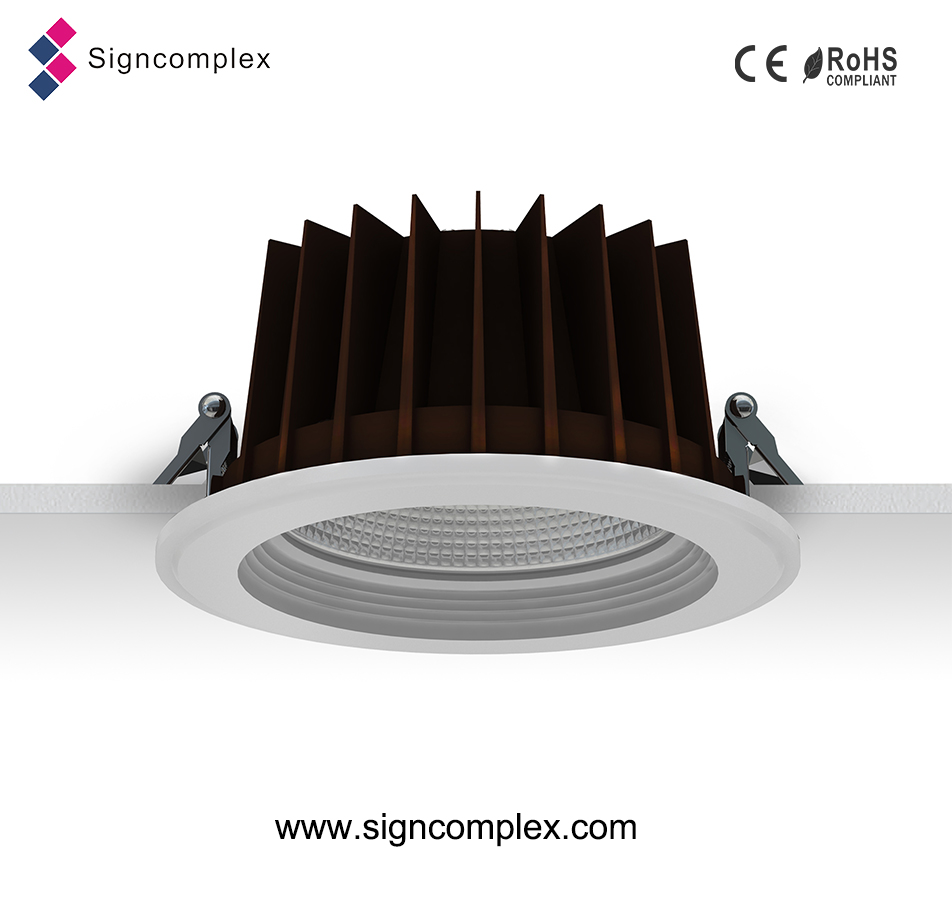 high efficiency Epistar chip cob led downlight 20w, 20w cob led downlight 160mm