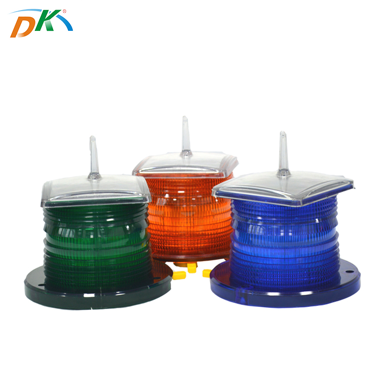 Solar powered aluminum high quality aviation obstruction led flashing light