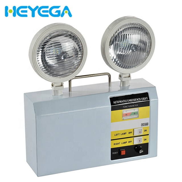 led emergency light  with two spot head for evacuating and warning