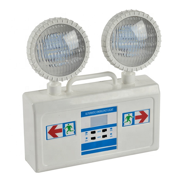 2 head with 2W LED  rechargeable emergency twin spot for emergency light