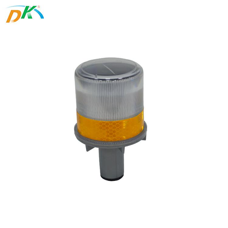 Security solar poewered led traffic road cone strobe warning light
