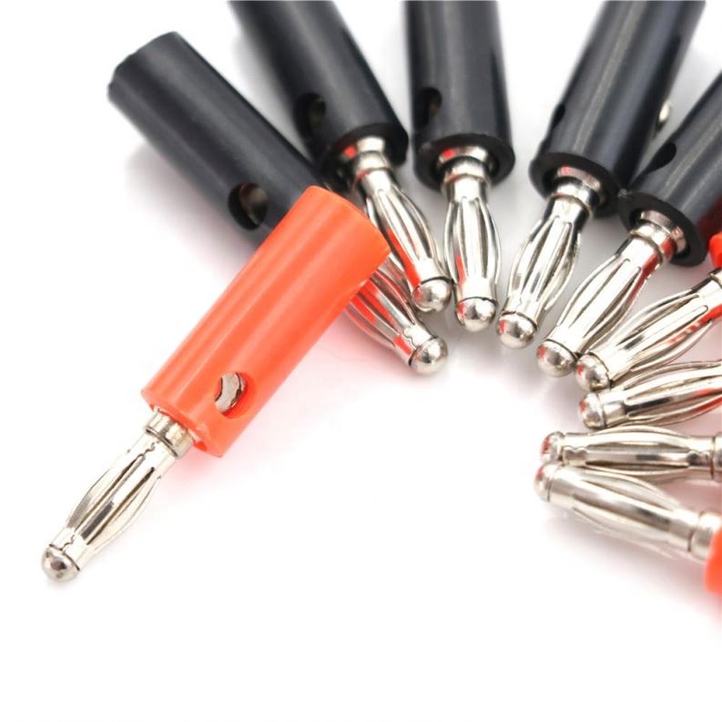 Audio Banana speaker plugs Speaker Screw Banana Gold Plate Plugs Connectors