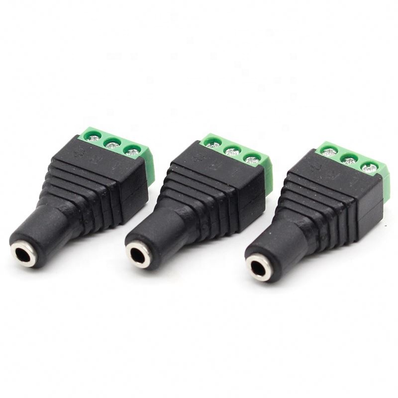Connector Jack 3.5mm Video AV Balun 3.5mm stereo female to AV Screw Terminal Stereo jack 3.5 mm female 3 pin Terminal Block