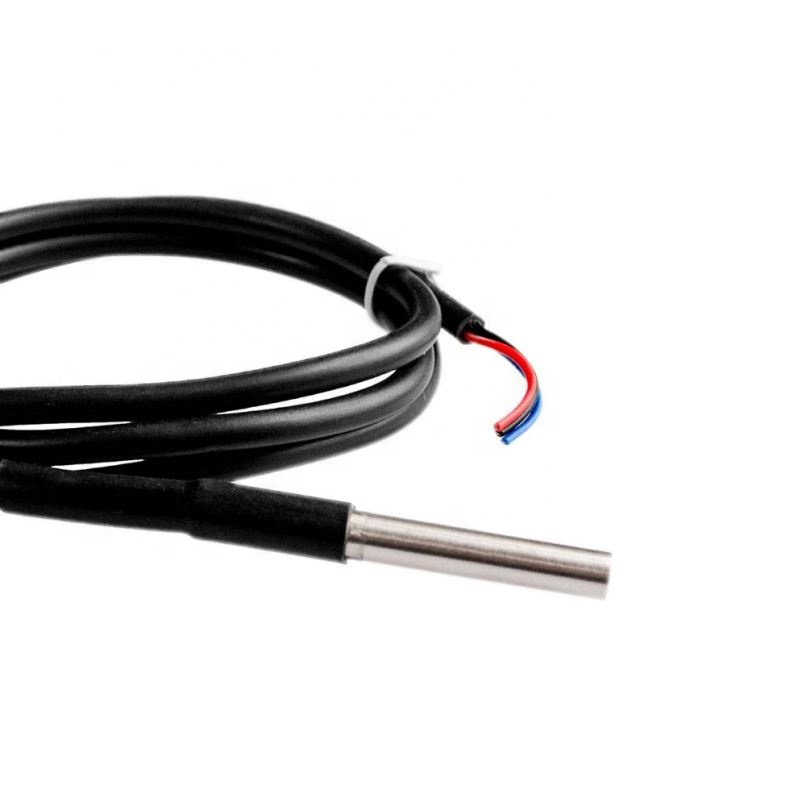 Waterproof temperature probe temperature sensor Stainless steel package -100cm wire