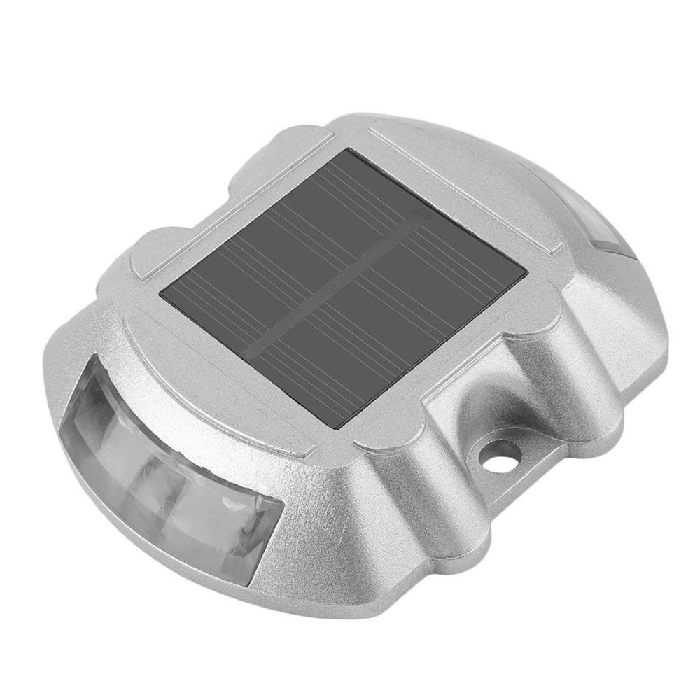 Solar LED Dock Deck Road Stud Lights, Waterproof Security Lights Lamps, Outdoor Driveway Pathway Yard Step Warning Light
