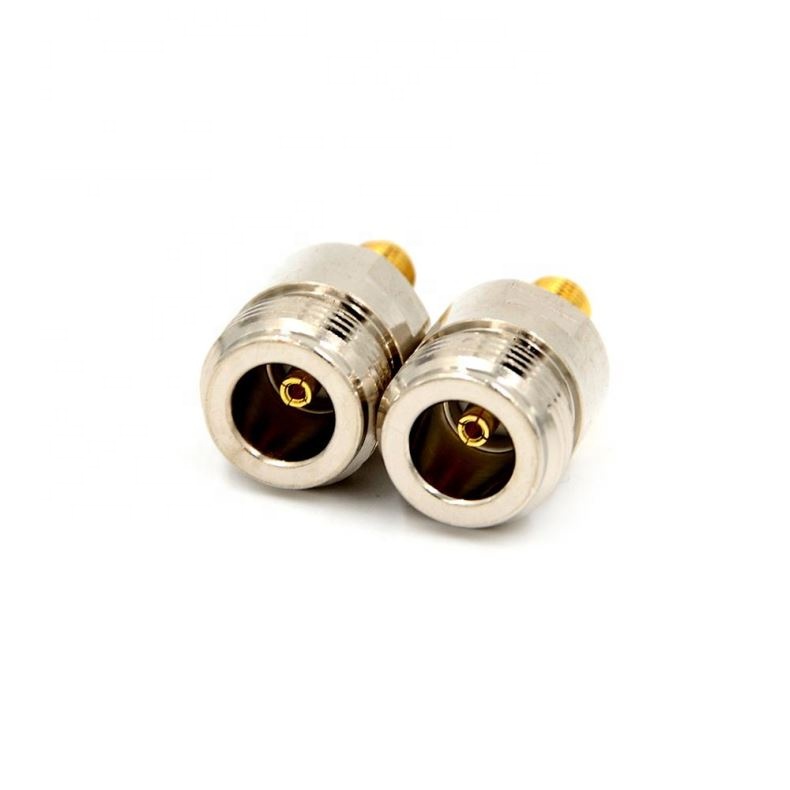 Brass RF Coaxial Cable Adapter Jack SMA to N F/F Connector N Female Jack to SMA Female Plug Straight RF Connector Adapter