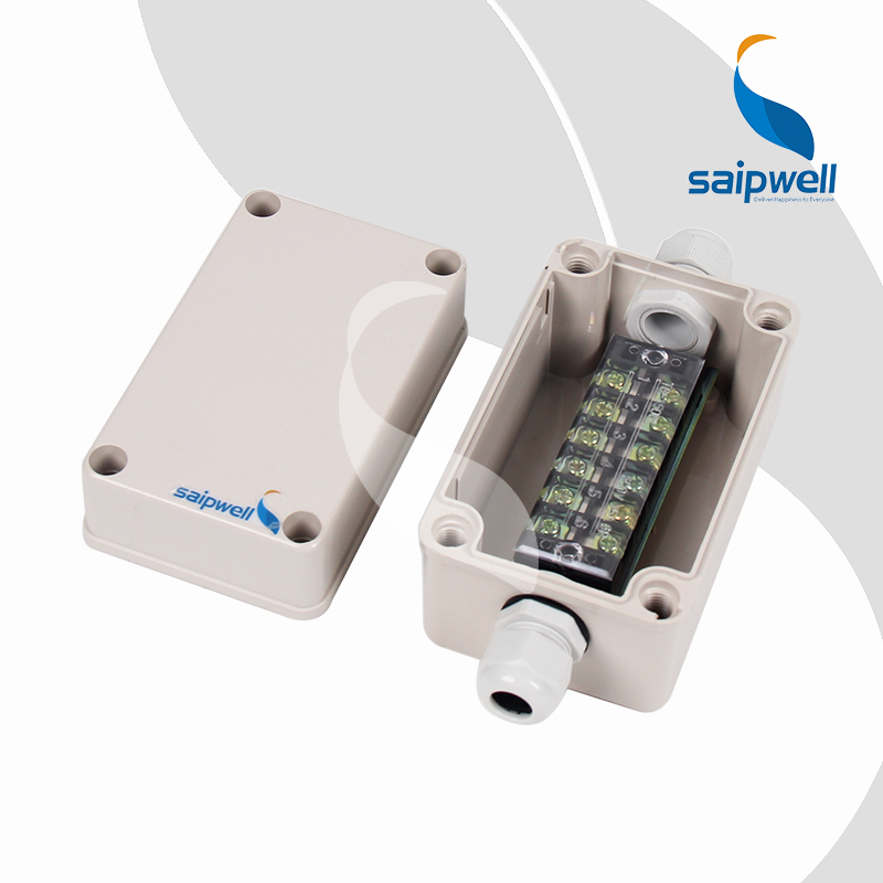 saipwell High quality ABS ip67 plastic electronic enclosures with Transparent Cover 65*95*55mm