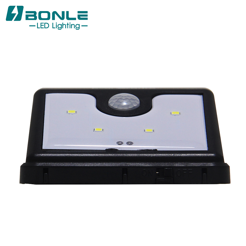 Outdoor Solar Powered Fence Post Lights Fixtures Lanterns Exterior Garden Hang On Fence Mounted