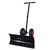 Electric portable hand operated snow plow