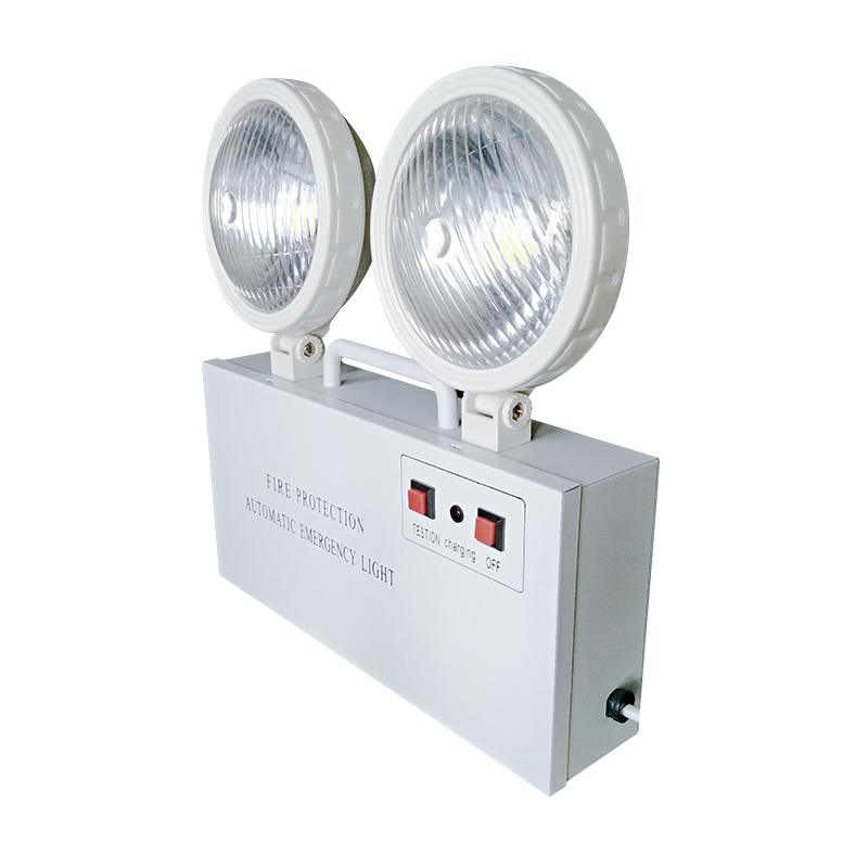 New model low watt 2x3W NI-CD battery chargeable led emergency lighting twin spot flash light at home