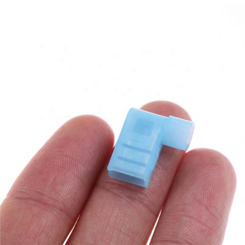 Insulated Terminal 90 Degree Insulated Female Spade Terminals Right Angle Female Flag Crimp Connector for Terminals