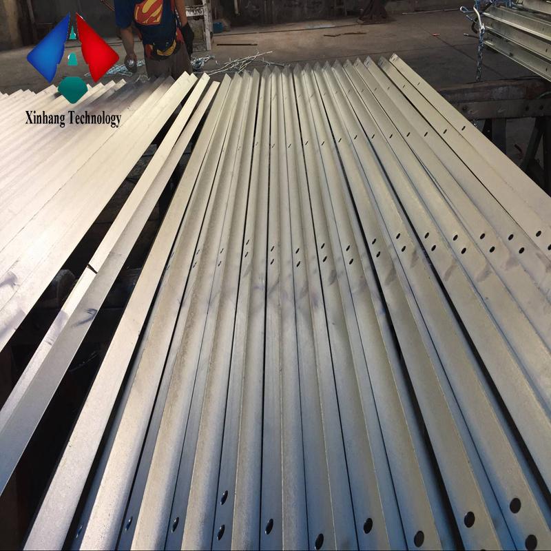 double circuit 69kv 33kv price tower steel tarpered pole for 400kv transmission line