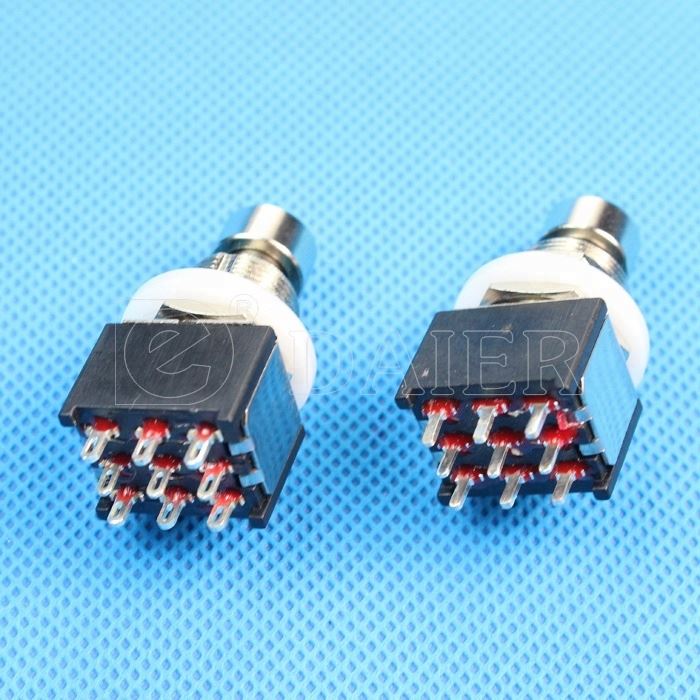 9PIN PCB Type ON-ON Latching 3PDT Footswitch