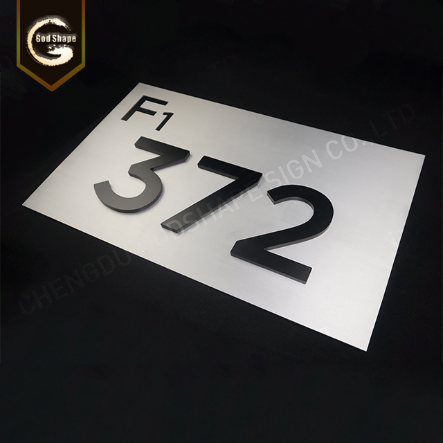 Room ID Plaque Metal Sign Hostital Office Door Plate Signage