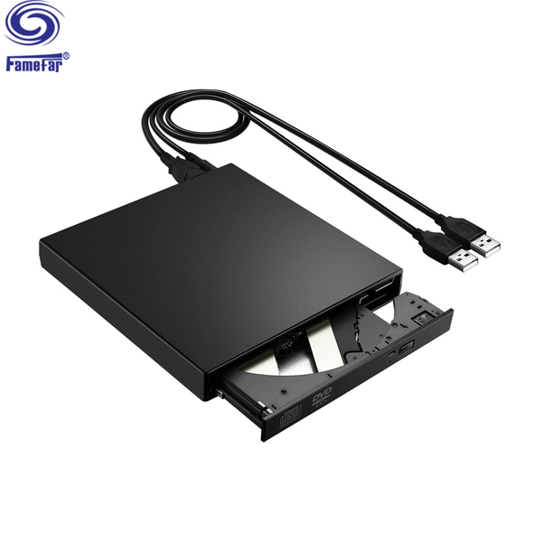 External DVD ROM Optical Drive USB 2.0 CD/DVD-ROM CD-RW Player Burner Slim Portable Reader Recorder Portatil for Laptop