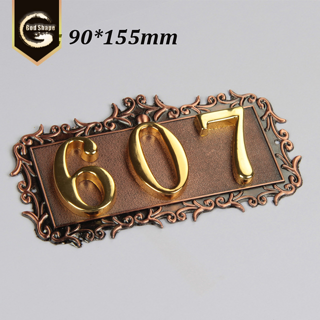 Custom Office Free Acrylic Street Number Name Plate Sign Restroom Door Hotel Sign Desk Display