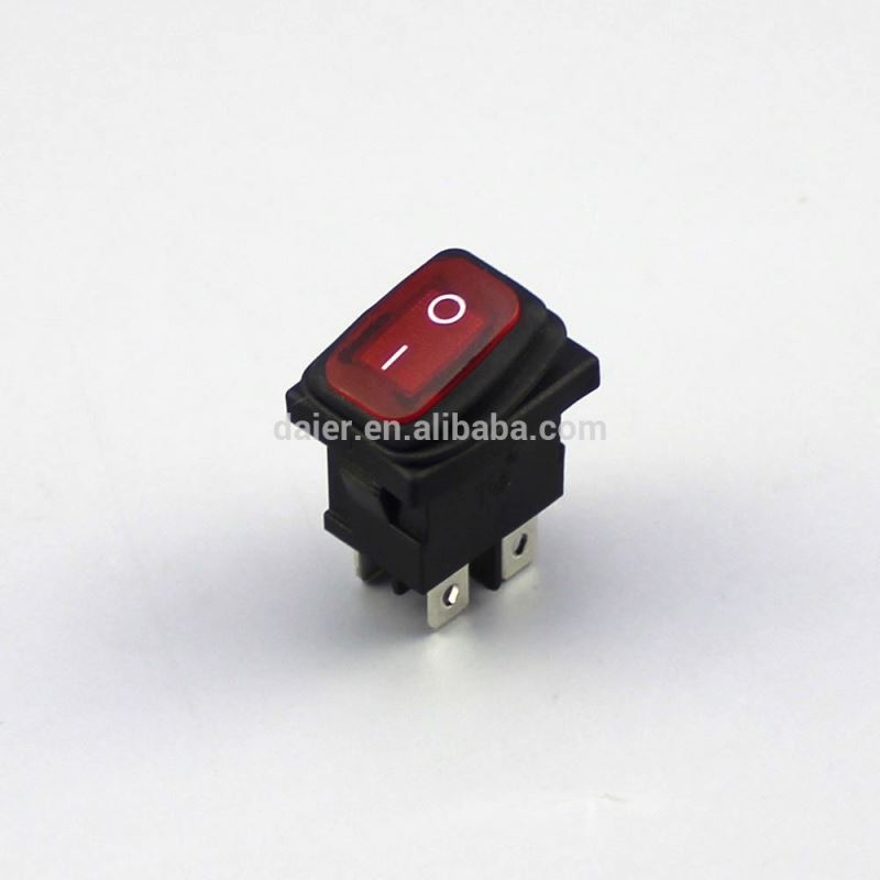 New Red Illuminated PDST Waterproof Rocker Switch, T125 Rocker Switch!