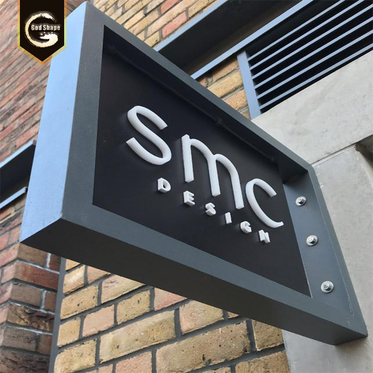 Illuminated Exterior advertising Light Box Projecting Sign