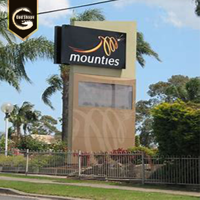 Factory Free Standing School Real Estate Signage Advertising High Quality Pylon Sign