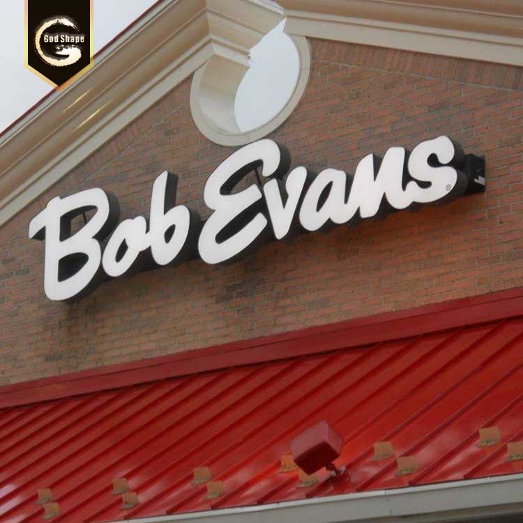 Manufacturer visual brand signage store front outdoor illuminated sign channel letters