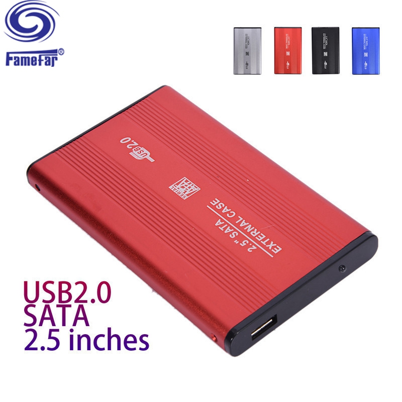 Factory selling USB2.0 SATA hard disk drive enclosurehard case box HDD Enclosure