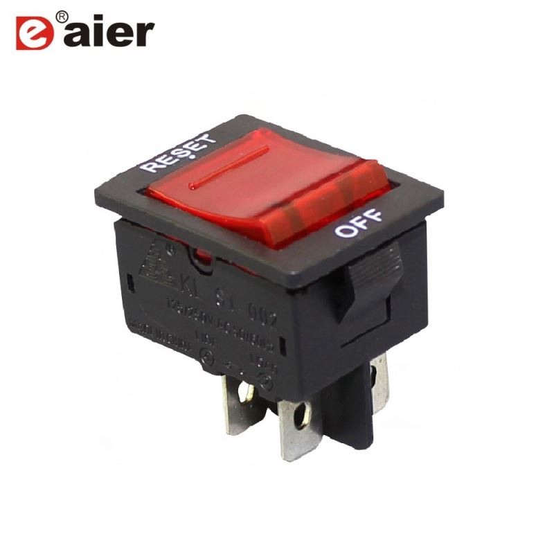 ST-002 5~20A 125/250VAC/32VDC The Circuit Breaker Double Pole 4 Pin with LED