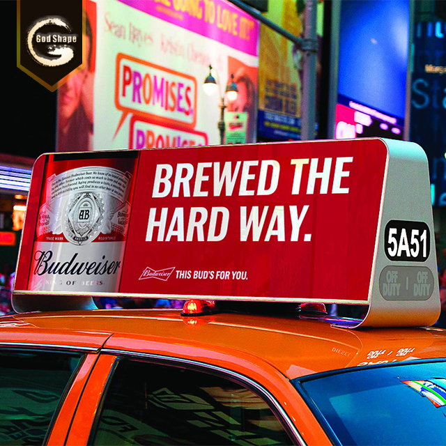 Taxi Roof Waterproof Factory High Quality Led Light Box Sign For Advertising