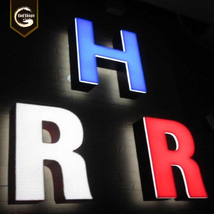 Customized acrylic letter 3d led display signage board backlit frontlit channel letter sign