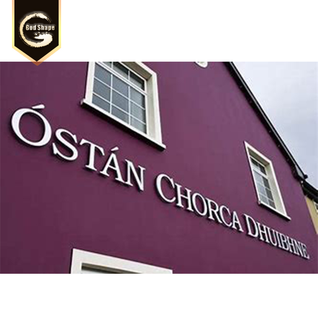 Acrylic Stainless Steel Letters Sign Non-illuminated 3D Laser Cut Letter Alphabet Number Signs