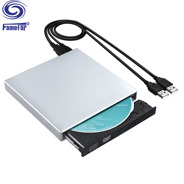 Factory Selling External USB cd rom to dvd RW Writer Slim Optical Drive