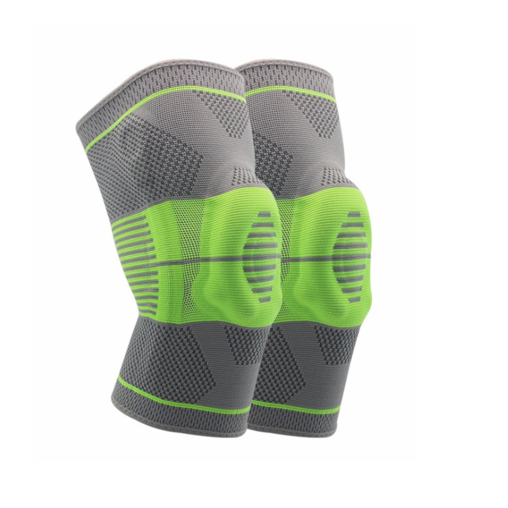 Silicone Shock Hinged With Spring Support Knee Brace Sport