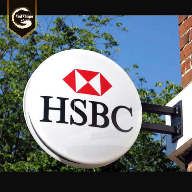 Outdoor Advertising Hanging Sign Display Custom Acrylic Led Light Box