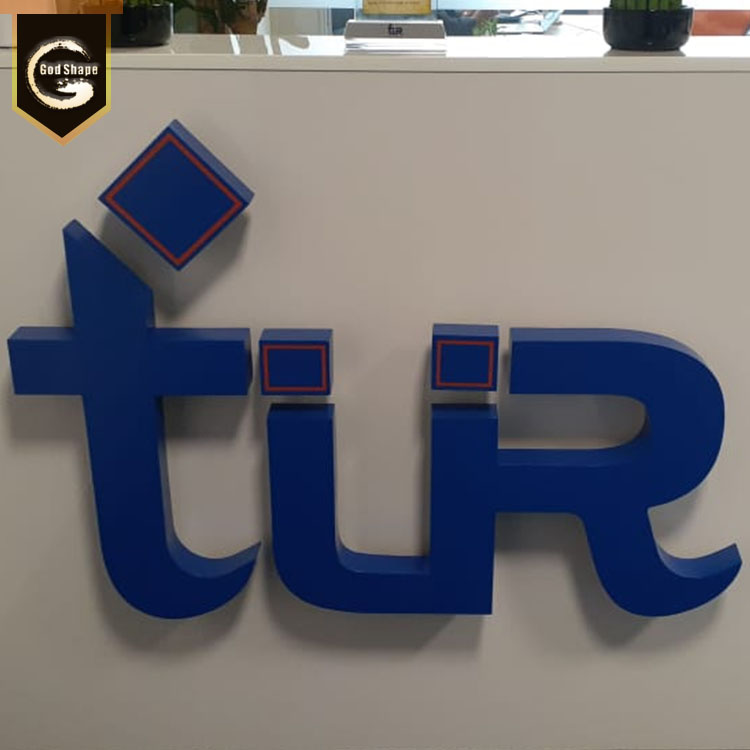 Stainless steel metal sign led signage 3D raised up letters acrylic backlit light up channel letters