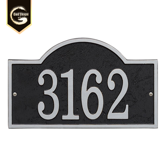 Wholesale customized brass stainless steel office door numbers sign hotel room number sign plate  20181219