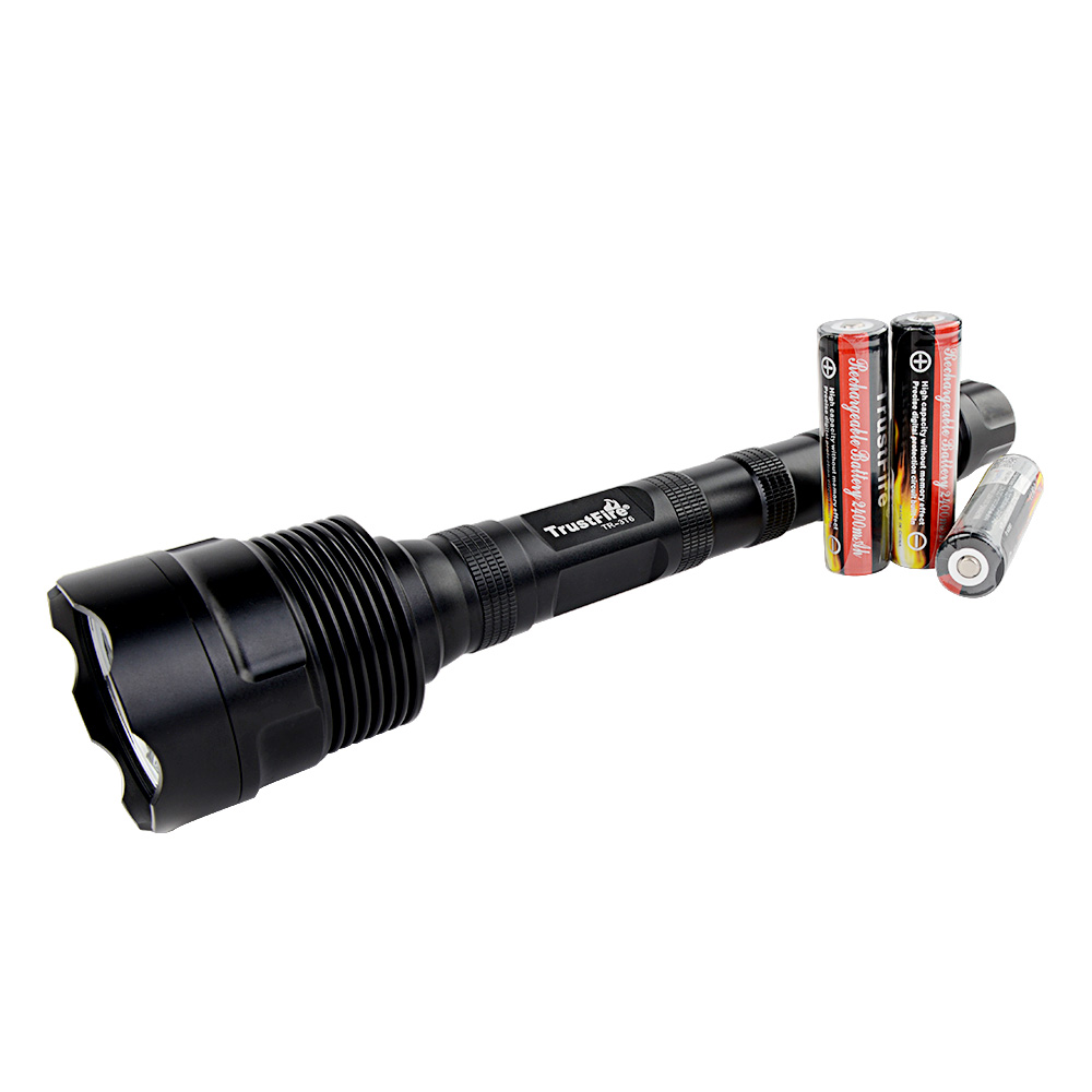6000 lumens Hunting Light High Powerful 3T6 LED Tactical Flashlight+3*18650 Battery+Remote Pressure Switch