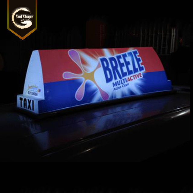 Factory Taxi Roof Waterproof High Quality Led Light Box Sign For Advertising