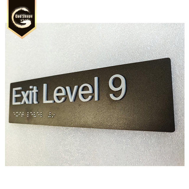 Customer Made Office Name Desk Door  Plate Room Floor Number Letter Display Metal Plate Panel Braille Sign