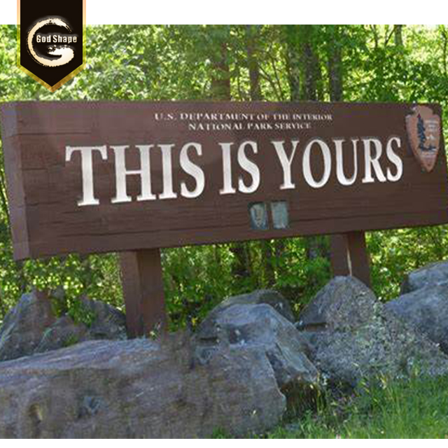 Free Standing Advertising Outdoor High Quality Waterproof School Real Estate Park Scenic Signage Pylon Sign