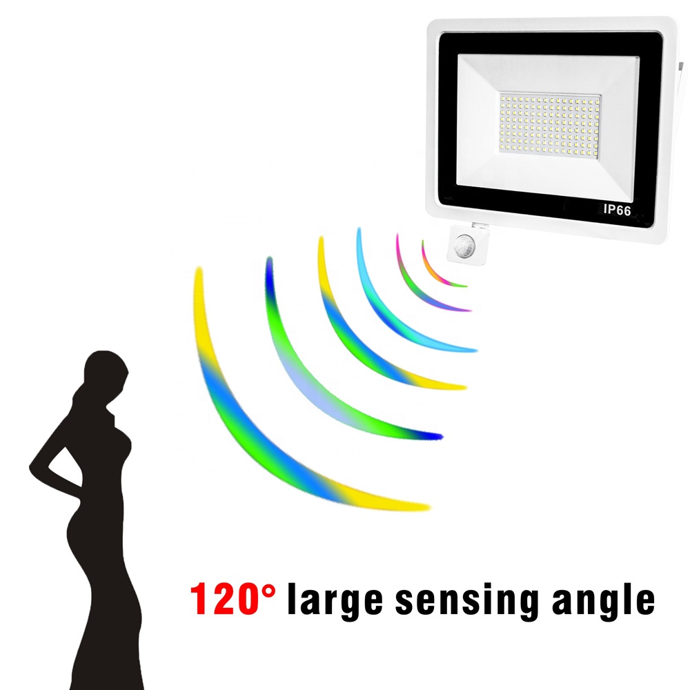 5800-6200K Security Garden Motion Sensor PIR Floodlight 20W