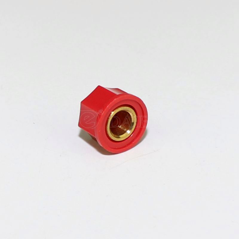 Inner 6.35mm 15x10.5mm Rotary Switch Audio Adjustment Red Guitar Knob