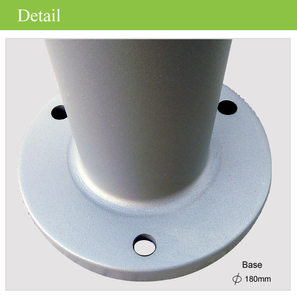 Aluminum housing multi purpose fixing LED Outdoor IP65 Waterproof Solar powered Rainbow Garden Light with decorative light