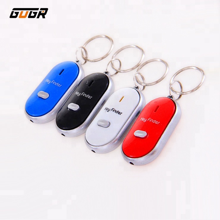 Promotion Gift Anti-lost Key Finder Whistle Keychain With Light And Sound