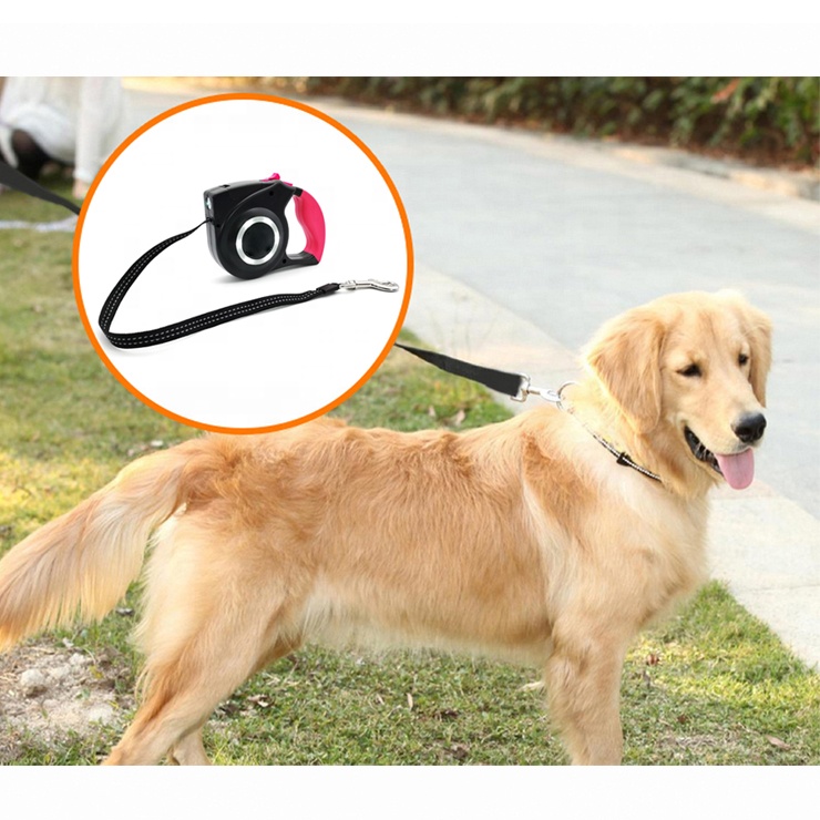 New Style 4M Heavy Duty LED Lights Automatic Dog Retractable Leash for Large Dog